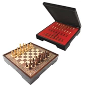 Star Vip Satranç Takımı Ceviz Renk Küçük Boy 30x30cm - 1