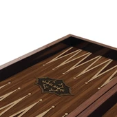 Antik Ceviz Mdf Kasalı Tavla + Oyun Kağıdı - 5