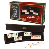 Star Ağaç Oval Okey Takımı - 1