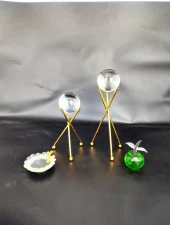 2li Metal Çapraz Ayak Tripod Kristal Küreli Aksesuar - 2
