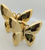 Dekoratif 2 Li Biblo Kelebek Mini Süs Gold Colour - 3