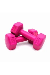 8'li Pilates Seti Çember Ip Dambıl Lastik Pompa - 6