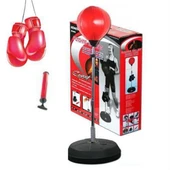 Punching Ball Yükseklik Ayarlı 126-146 Boks Standı Eldivenli - 1