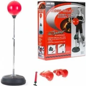 Punching Ball Yükseklik Ayarlı 126-146 Boks Standı Eldivenli - 3