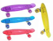 22 inç Ledli Şarjlı Led Işıklı 1. Sınıf 80 kg Taşıma Kapasitesi Kaykay - 1