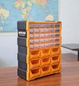 Monoblok Avadanlık Ve Çekmece 39 Gözlü Seti Hobby Organizer Düzenleyici 30 Çekmece 9 Avadanlık Mavi - 5