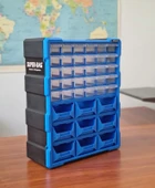 Monoblok Avadanlık Ve Çekmece 39 Gözlü Seti Hobby Organizer Düzenleyici 30 Çekmece 9 Avadanlık Mavi - 2