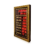 Ev Tipi Ezan Okuyan Duvar Saati 23x35 Cm - Gold - 3