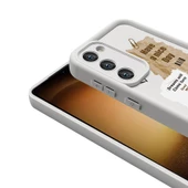 Galaxy S23 Kılıf Kamera Korumalı Baskılı Arka Yüzey Klas Kılıf - 9