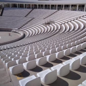 Stadyum Koltuğu Arkalıklı, Tribün Koltuğu Plastik Beyaz - 4