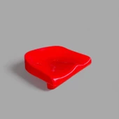 Stadyum Koltuğu Arkalıksız, Tribün Koltuğu Plastik Kırmızı - 1