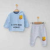 Mini Sempatik Cute Bear Penye 2'li Bebek Takımı 164R - 1