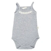 Mini Damla Penye İp Askılı Ay Bebek Body 44281 - 1