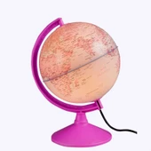 Gürbüz Işıklı Siyasi Küre Pembe 20 Cm - 1