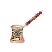 Erzincan El İşlemeli Bakır ORTA KLASİK CEZVE MİNELİ - 1