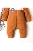 Kışlık peluş welsoft tulum bebek tulum - 4