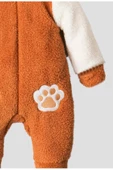 kışlık Tatlı Peluş Welsoft Tulum Pati Detaylı Bebek Tulum - 8