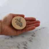 Ahşap Düğme Ters Lale Desenli Kulp Tek Vidalı Çekmece Mutfak Mobilya Dolabı Dolap Kulpu Kulbu Kulpla thumbnail 3