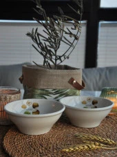 Hisar Hazelnut Porselen 2 li Kase 14 cm - 1