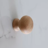 Ahşap Topaç Düğme Kulp Tek Vidalı Çekmece Mutfak Mobilya Dolabı Dolap Kulpu Kulbu Kulpları thumbnail 6