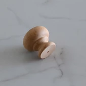 Ahşap Topaç Düğme Kulp Tek Vidalı Çekmece Mutfak Mobilya Dolabı Dolap Kulpu Kulbu Kulpları thumbnail 5