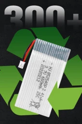 Lipo Pil 3.7V 650mAh 25C Dron ve RC Model Bataryası HX2.54 Soket - 8