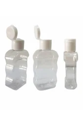 50ml - Likit- Dezenfektan - Kolonya - Kelebek Fliptop - Beyaz - Kapaklı 15 -adet - 1