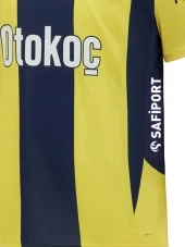 Fenerbahçe Orijinal Unisex 24-25 Yeni Sezon Sarı Lacivert Çubuklu Çocuk Forma Hediyelik Ahşap Kutulu - 6