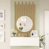 L'occi Concept Lisboa Aynalı Dresuar Ahşap Çıtalı Set LI2-AW - 1