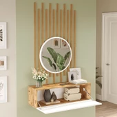 L'occi Concept Lisboa Aynalı Dresuar Ahşap Çıtalı Set LI2-AW - 3