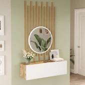 L'occi Concept Lisboa Aynalı Dresuar Ahşap Çıtalı Set LI2-AW - 2