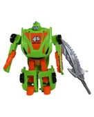 Ctoy Robota Dönüşebilen Araba Yeşil Turuncu thumbnail 2