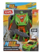 Ctoy Robota Dönüşebilen Araba Yeşil Turuncu thumbnail 1