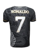 Real Madrid R01098 Siyah Özel Ejderha Desenli Ronaldo Forma 2023-2024 thumbnail 2