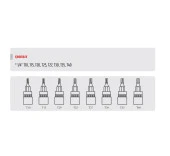 Rico RC7023 8 Parça Lokmalı Torx Uç Seti 1/4" - 2