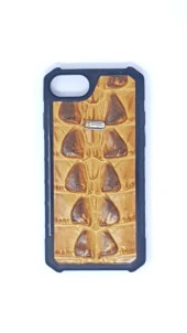 iPhone 7 Plus Kılıf Crocow Kapak Timsah Deri Desenli Gerçek Deri Arka Kapak - 3