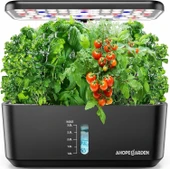 Ahopegarden Topraksız Yetiştirme Sistemi: 10 Pods Bitki Kiti - Siyah - 1