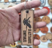 SAT Sualtı Taarruz Komutanlığı Deri Anahtarlık  - Arma - Leather Key Holder thumbnail 2