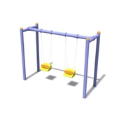 İkili Salıncak, Standart Tip Park Salıncağı 114x2mm - 2