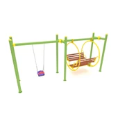 Gondol Salıncak 4 Kişilik, Tekli Salıncak İlaveli - 1
