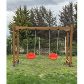 Ahşap Salıncak ASL02, Park Salıncağı 2'li Model - 5