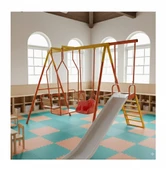 Çocuk Oyun Parkı BOSET01, Salıncak ve Kaydırak Seti - 1