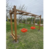 Ahşap Salıncak ASL02, Park Salıncağı 2'li Model - 4