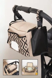 Bebek Arabası Çantası Düzenleyici, Organizer El Çantası, 37x12x19 cm thumbnail 1