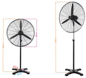 Ventus VS3010 Mega Boy 30" Vantilatör Sanayi Tipi 150W Ayaklı - 6