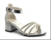 İremsu 1441 Kız Çocuk Abiye Taşlı Topuklu Ayakkabı - 5