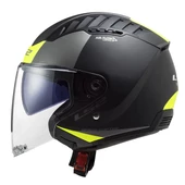 LS2 COOPTER 2 URBANE MAT SİYAH-NEON SARI KASK(GÜNEŞ VİZÖRLÜ) thumbnail 3