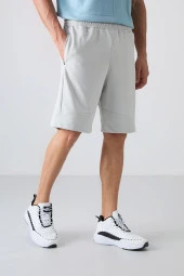 Tommy Life Taş Pamuklu Kalın Yumuşak Dokulu Comfort Fit Baskılı Erkek Şort - 81265 thumbnail 2