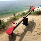 Ahşap Tahterevalli 230cm Meşe Renk thumbnail 1