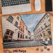 Asil Hobi Persfektif Çekim - Ev - Mimari - Sokak Yapboz - Ayak Destekli Çerçeveli 240 Parça Puzzle - 1